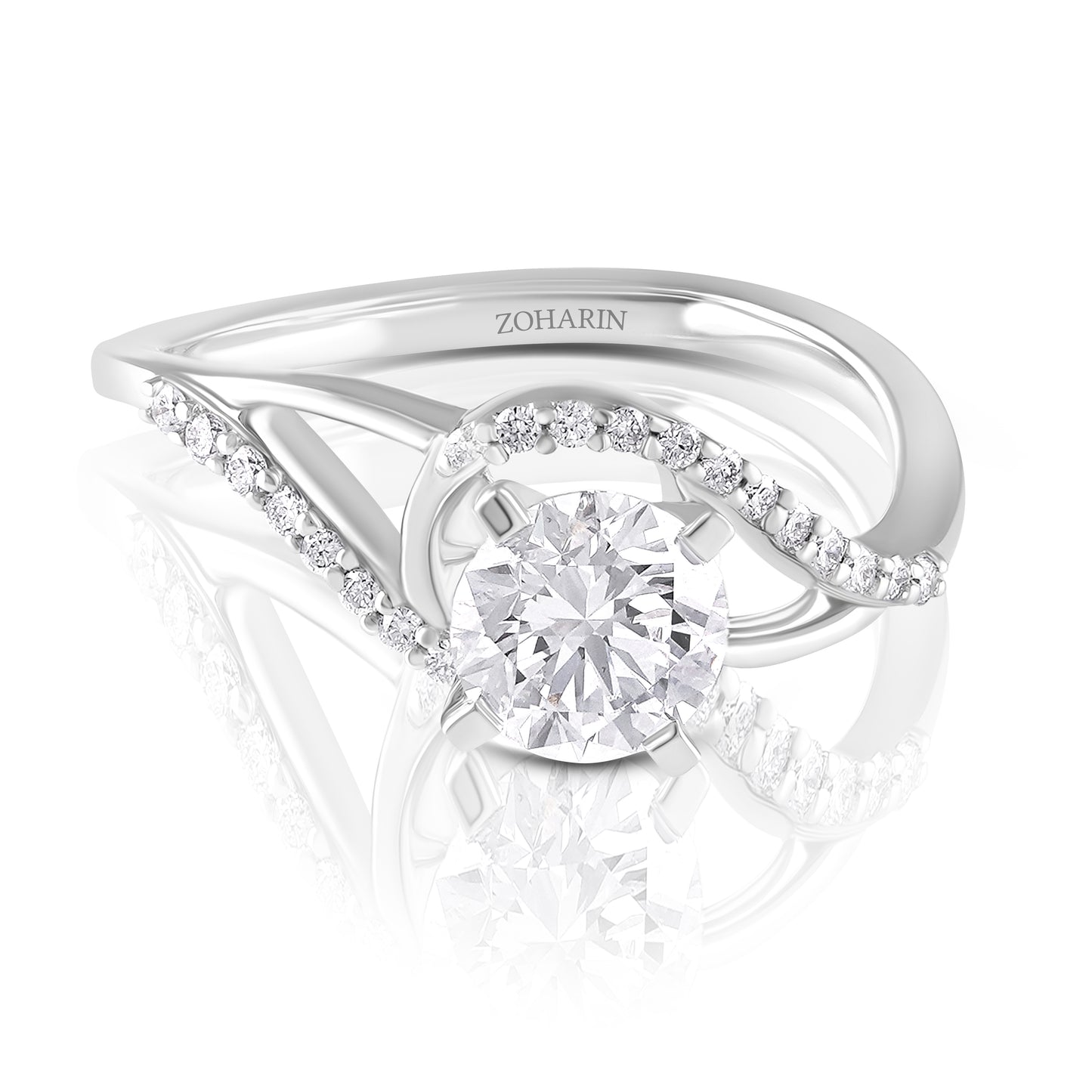 Celeste Embrace Solitaire Ring