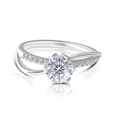 Bloom Solitaire Twist Ring